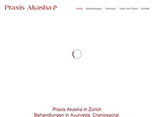Tablet Screenshot of praxis-akasha.ch